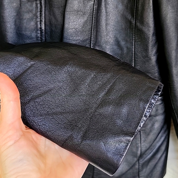 Preston & York genuine leather jacket Womens Black Size S - Picture 8 of 12